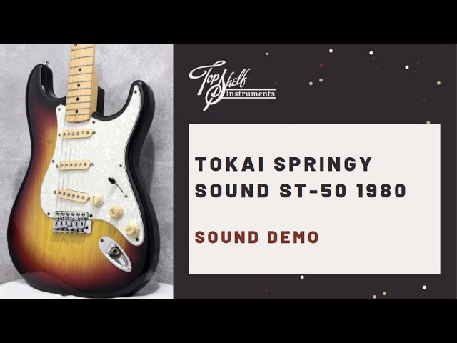 TOKAI SPRINGY SOUND ST-50 1980 (Sunburst) | Sound Demo - YouTube
