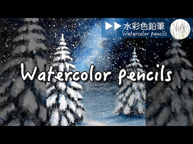 ▶︎▶︎ Drawing a snow landscape for beginners | Watercolor