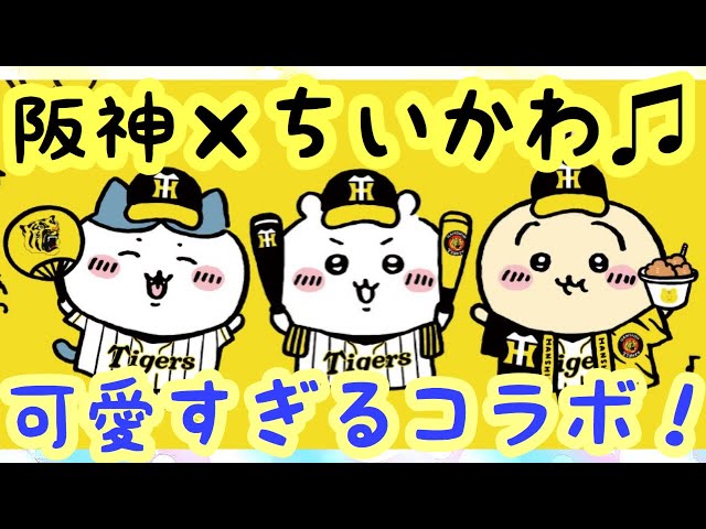 Chiikawa] Hanshin Tigers collaboration!! Check out the super cute