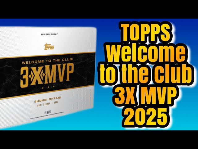 MLB】-TOPPS WELCOME TO THE CLUB: 3X MVP 2025- - YouTube