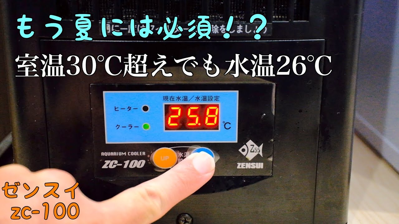 ゼンスイのクーラーで酷暑の夏も涼しく保つ。ゼンスイzc-100とzc-100α