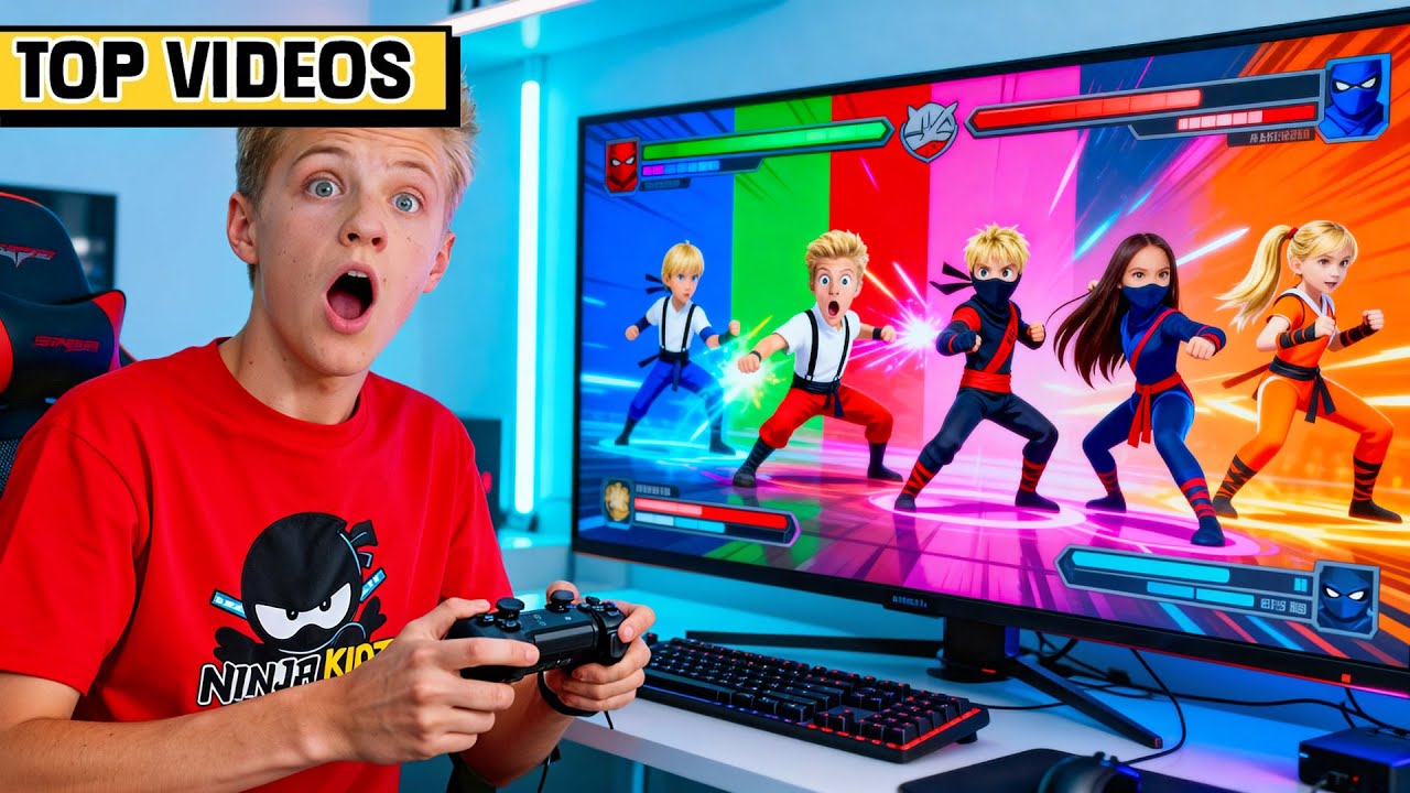 We Got TRAPPED in VIDEO GAMES!! | Ninja Kidz TV - YouTube