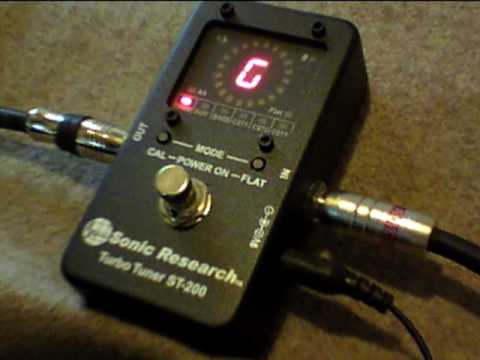 試奏動画】Sonic Research ST-200 Strobe Tuner Stomp Box ペダル型
