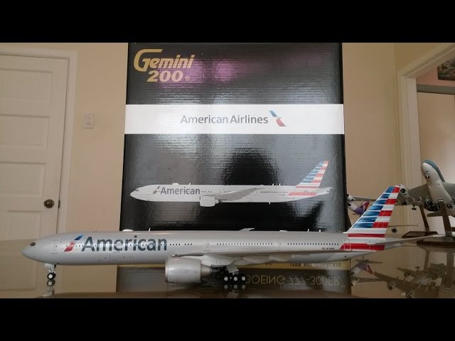 Gemini Jets 1:200 American Airlines 777-300ER Unboxing and Review