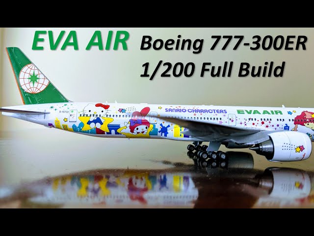 EVA Air Hello Kitty Boeing 777-300er - Full Build - YouTube