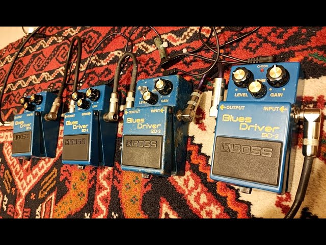 BOSS BD-2 初年度 4台比較 - YouTube