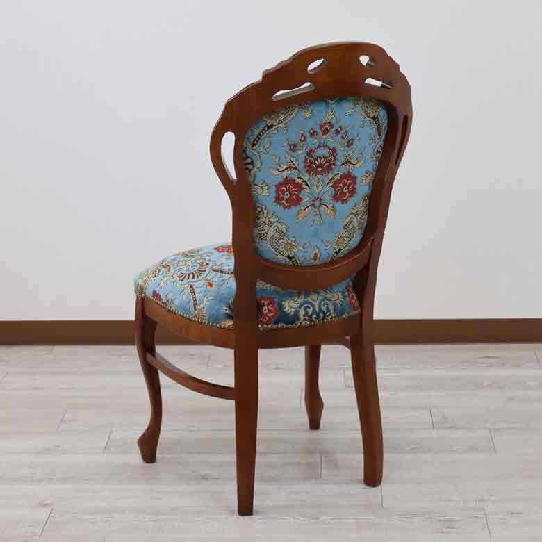 激レア【カリモク】 ロココ調 猫脚 ヴィンテージチェア 椅子 金華山織