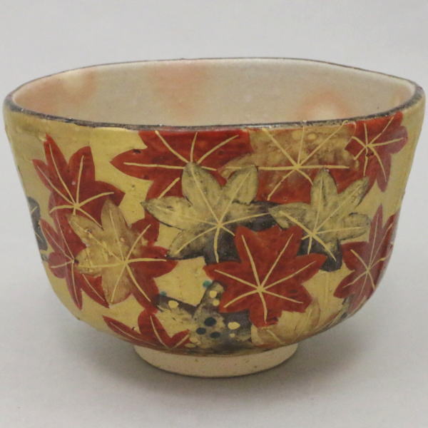 南口閑粋 金泥群鶴 茶碗 南口閑粋 金泥群鶴 茶碗