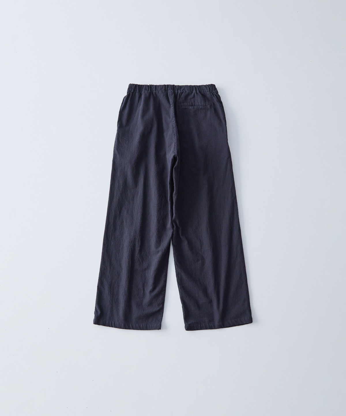 コットンシルクネップサージ イージーワイドパンツ｜nest Robe