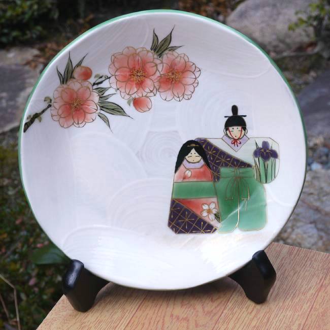 骨董品 京焼 清水焼 平安 加藤渓山 加藤実 青磁華 蓋付き丸食