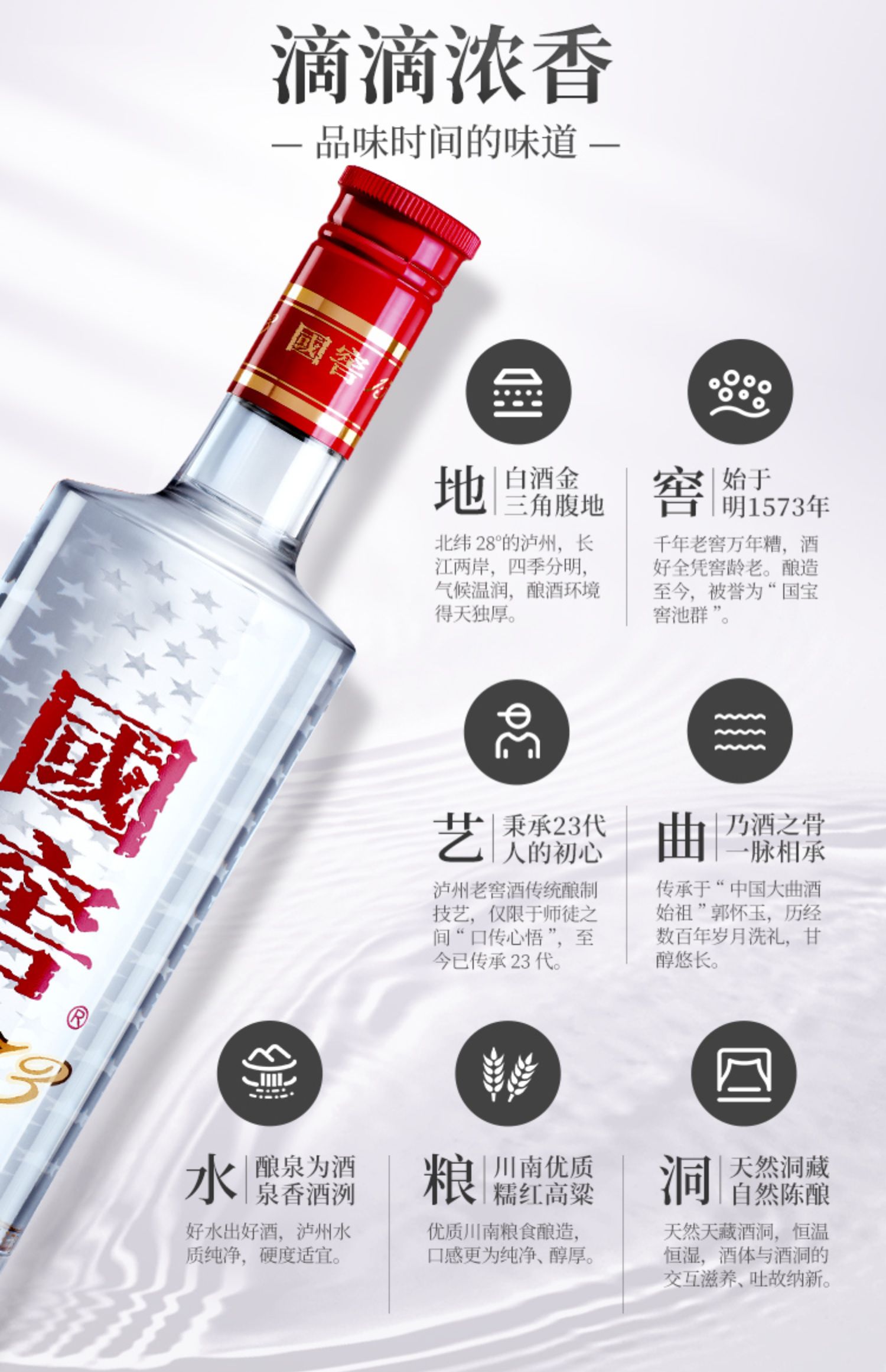 国窖52度1573经典装浓香型白酒500ml（52%）【出口版】_500ml/瓶_国窖