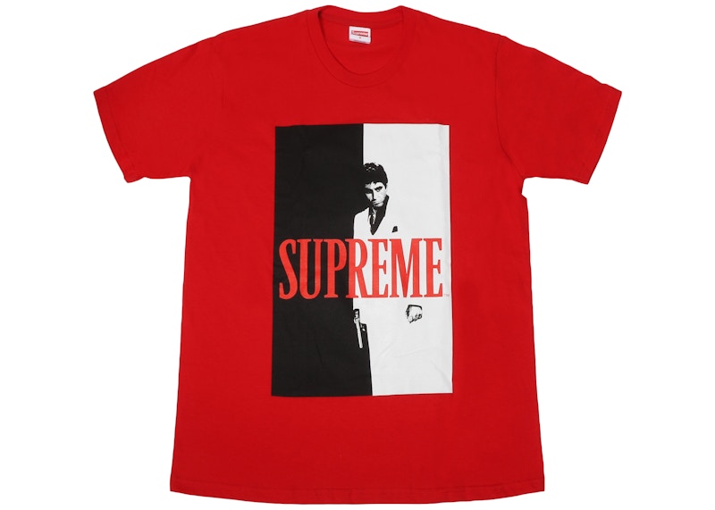 Supreme Scarface Split Tee Red Men's - FW17 - US