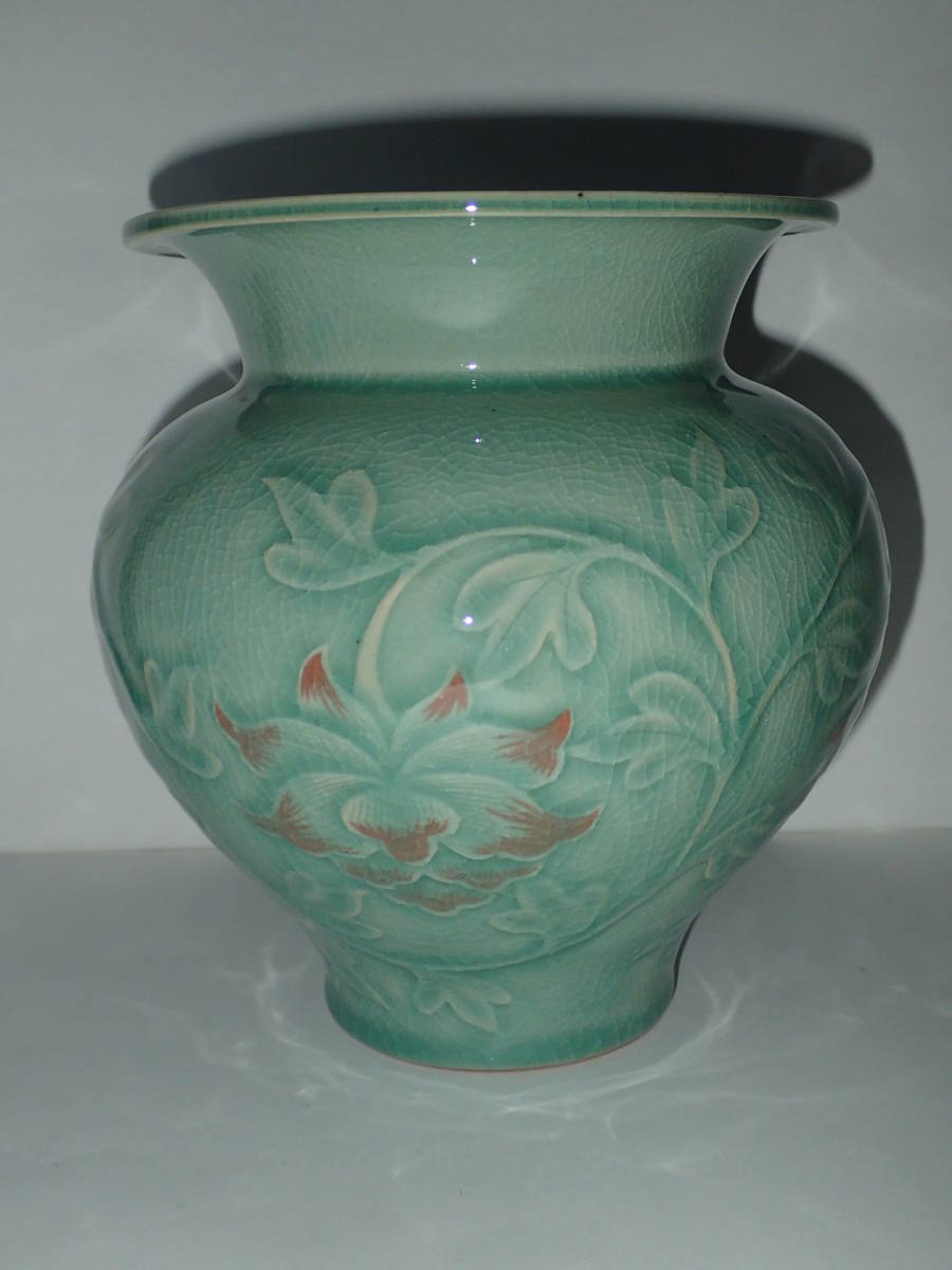 韓国人間国宝 申相浩の花三島鉢 秀作 【公式通販】