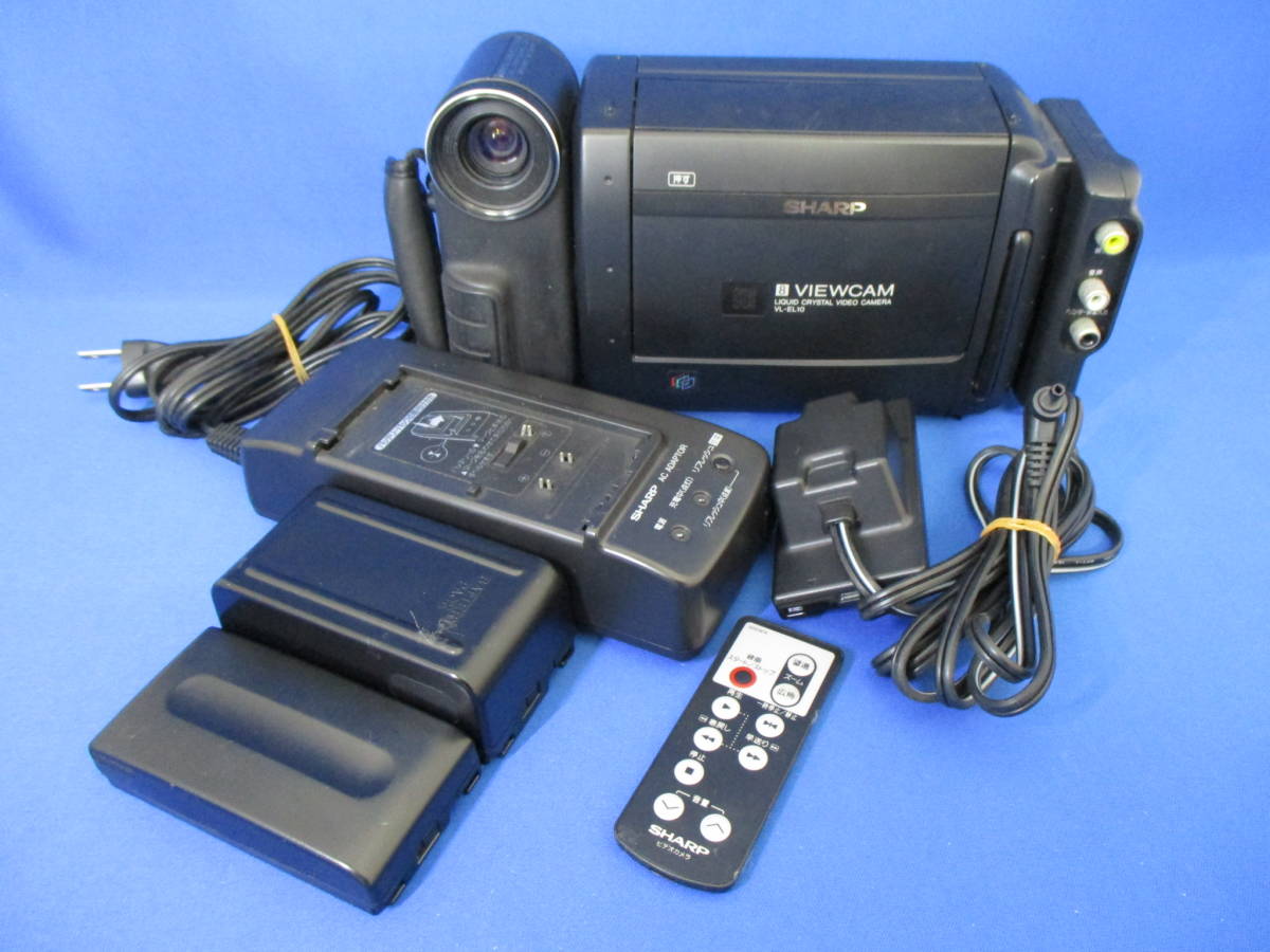 テープ再生動作OK！☆シャープの液晶8ミリビデオカメラ・VL-EL310