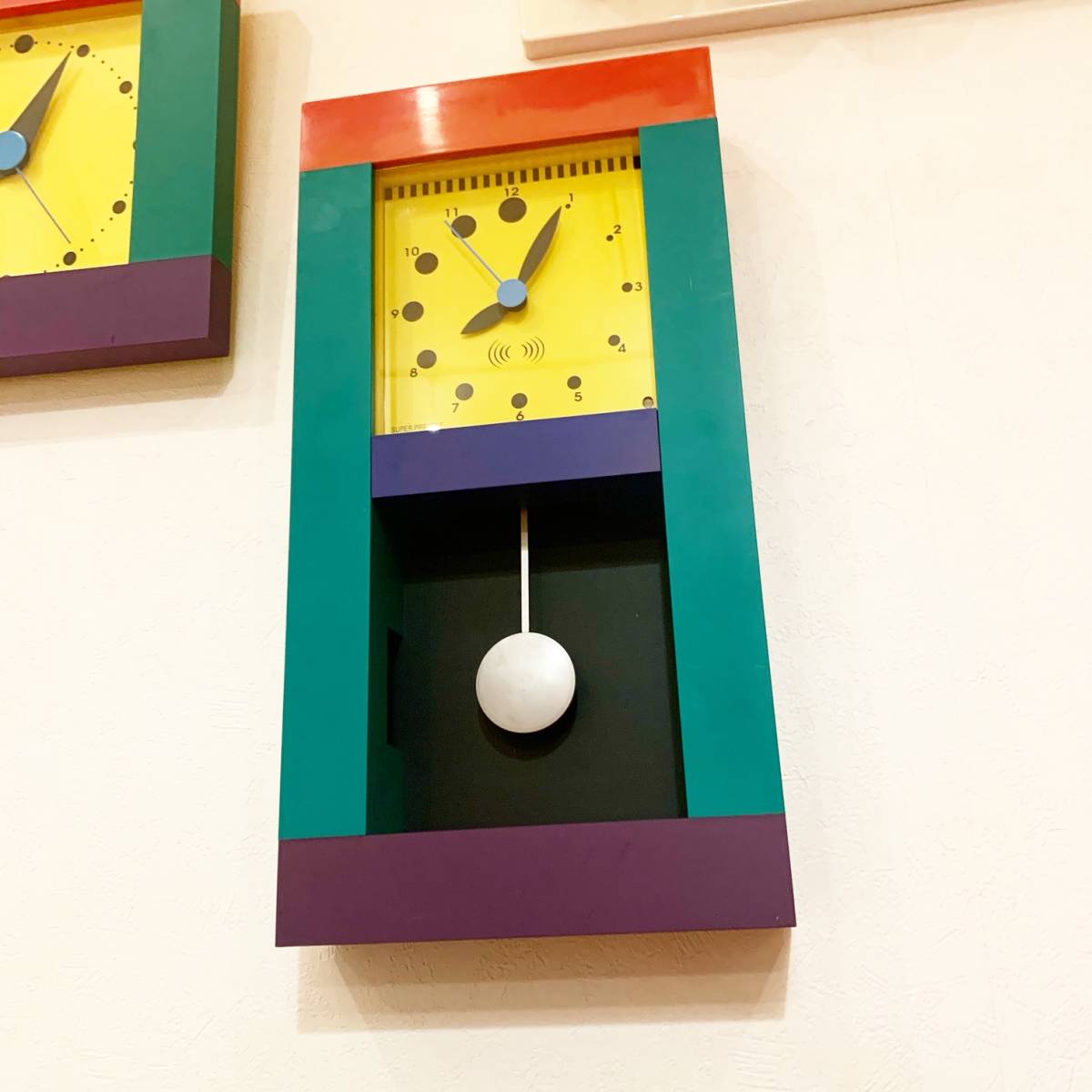 ポストモダン 三原昌平×ワキタ 掛け時計