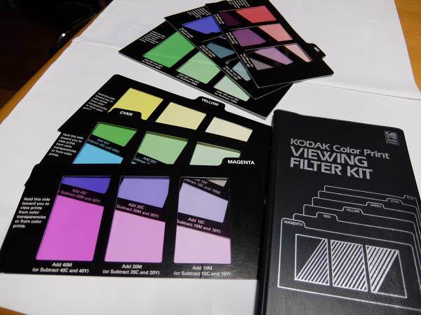 新品】色補正用 コダック カラープリントビューイングフイルターキット