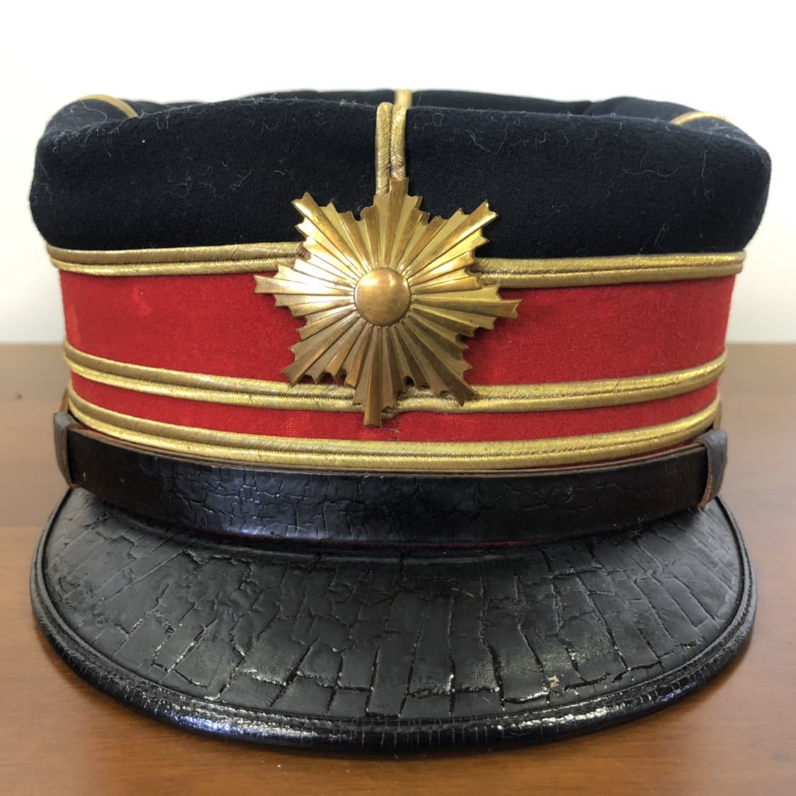 歴史資料 大日本帝国陸軍 大礼帽 制帽 旧日本軍 帽子 軍帽 五芒