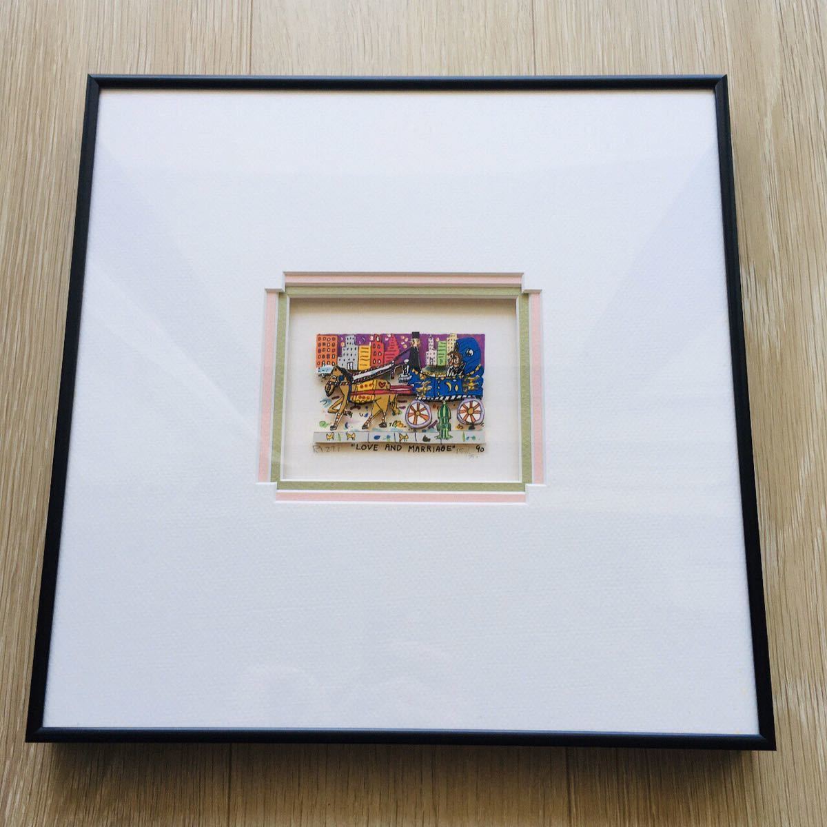 絵画 リトグラフ大 城塞 ジェームス・フォード 新品額装 箱付 絵画