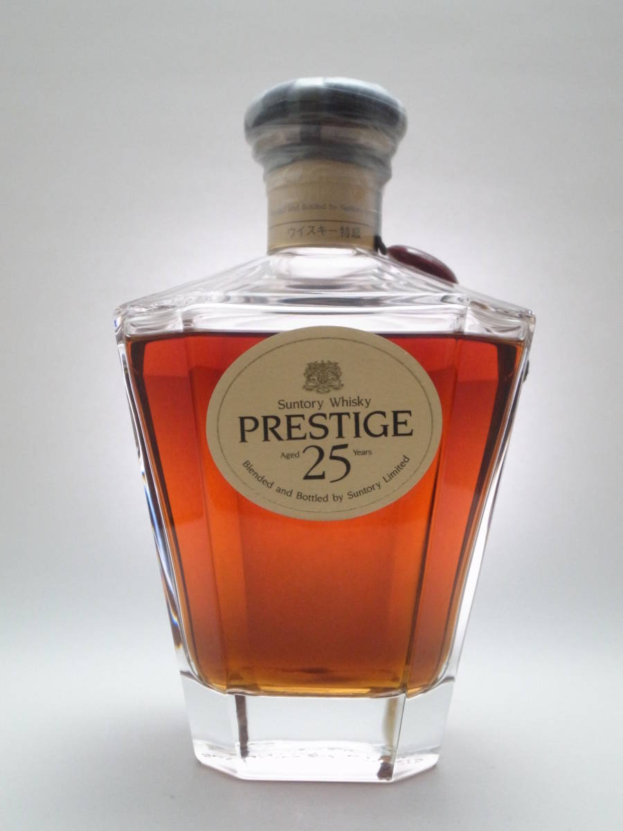☆未開栓☆SUNTORY☆サントリー プレステージ 25年☆木箱付き