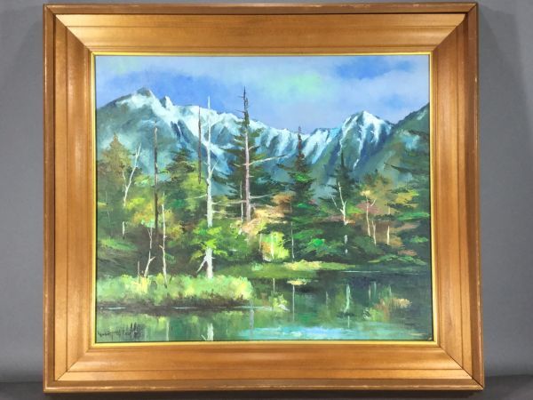 佐伯与吉郎 原画 パリ 古い郊外 油彩画 油絵 風景画 F8号 佐伯与吉郎