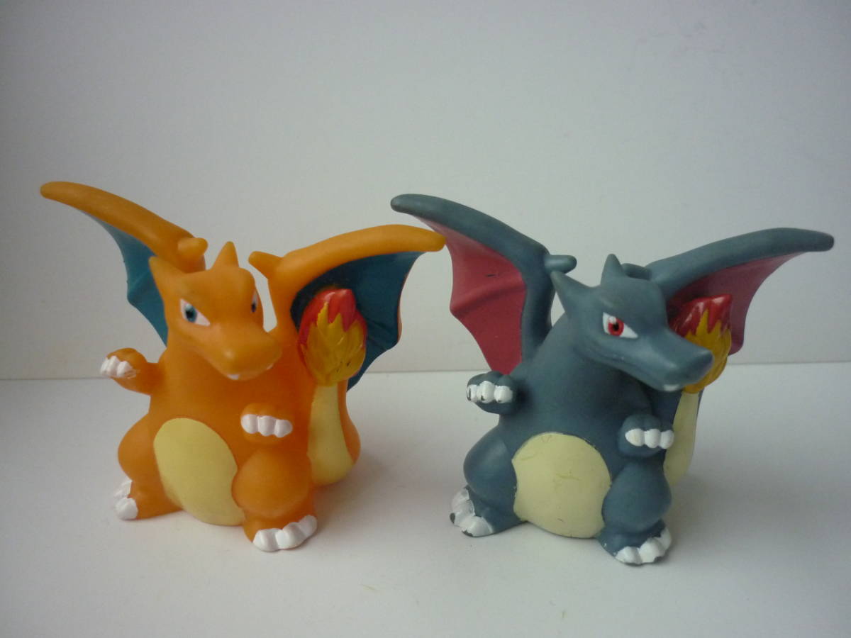 ポケモン指人形 色違いヒトカゲ・リザード・リザードン