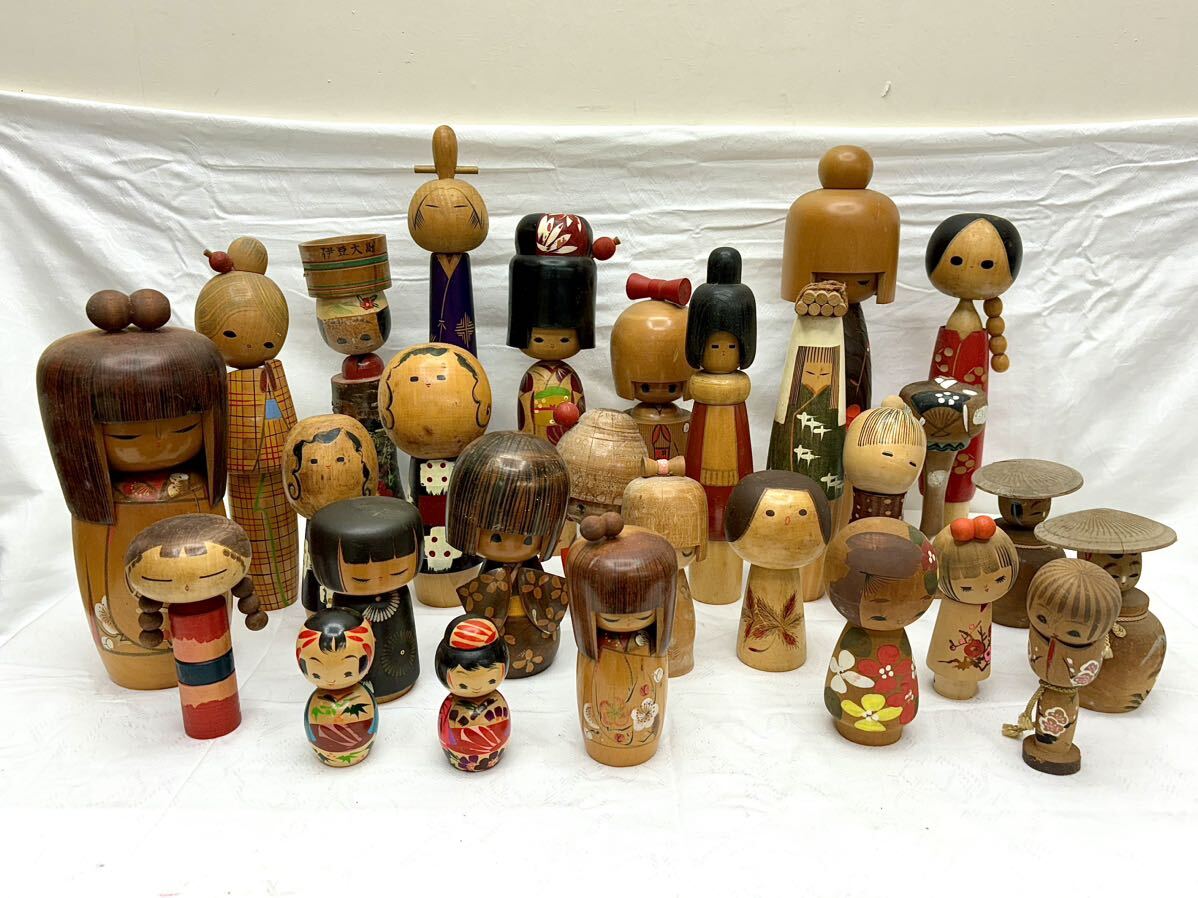 郷土玩具 伝統 こけし 22体 まとめ まとめて セット 売り kokeshi 昭和