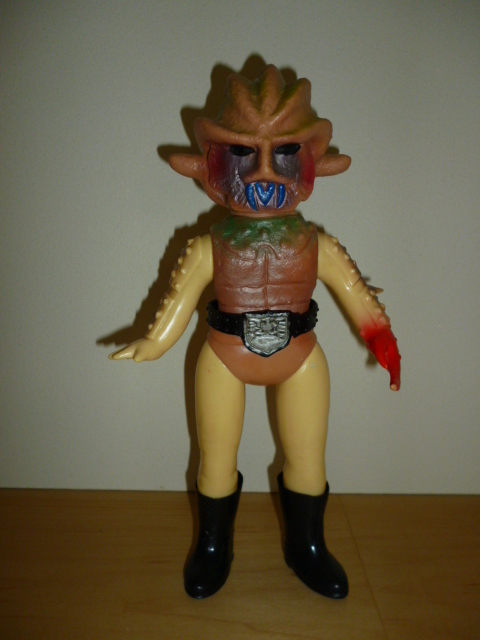 旧バンダイ製 カニバブラー 珍色 ソフビ フィギュア 怪人 当時物