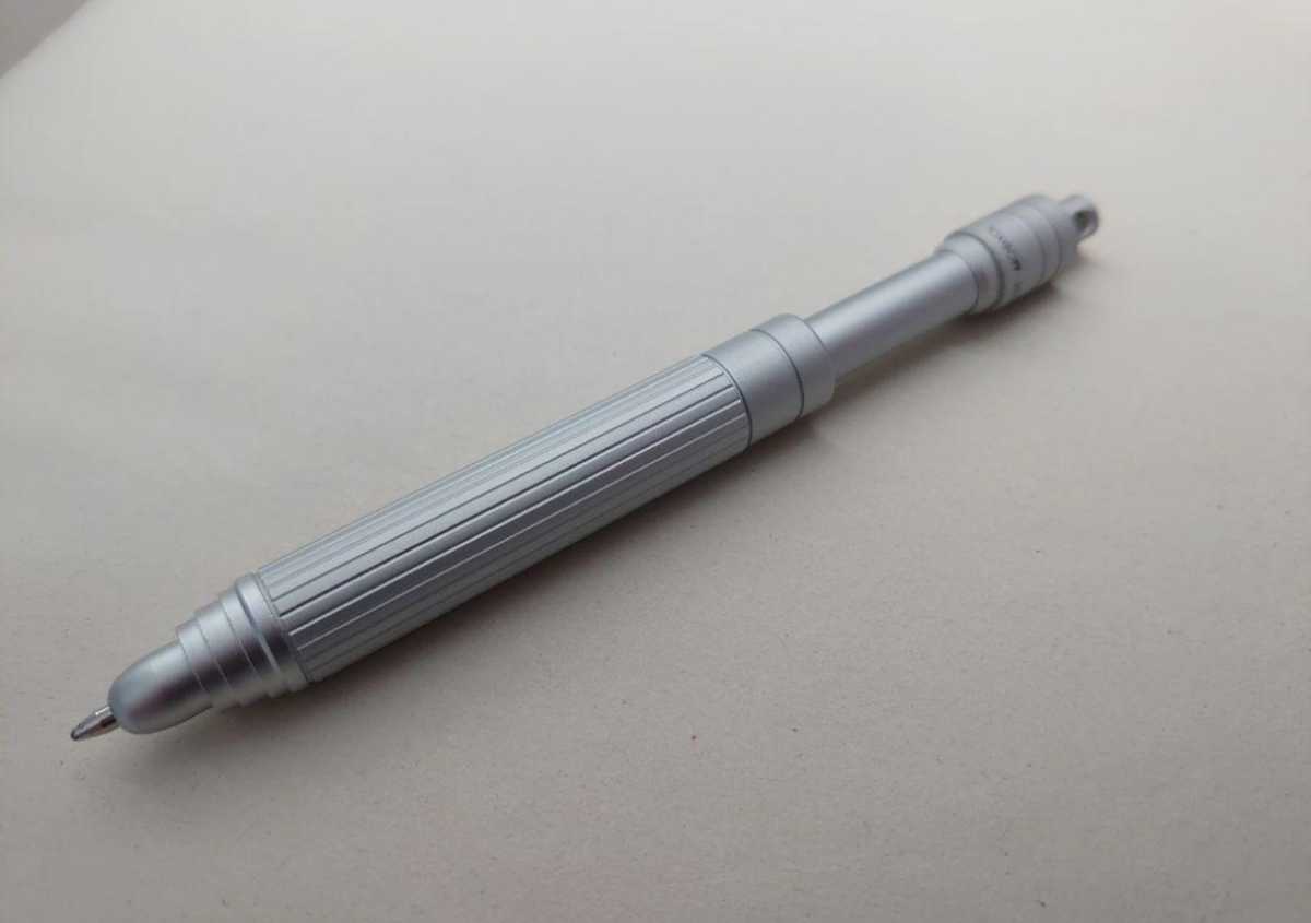 廃盤 TOMBOW トンボ鉛筆 XPA ボールペン 伸縮式 シルバー 箱付き 廃盤
