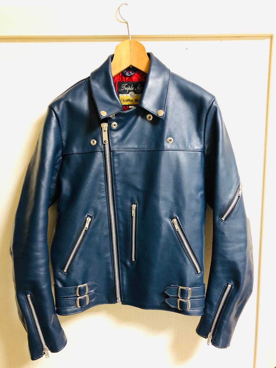 666/ライダース/32/ブルー/ルイスレザー 666 ライダース 32 666