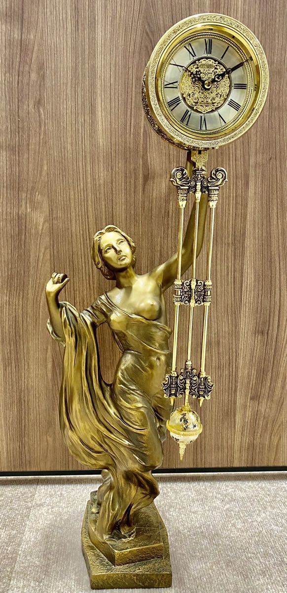 CITIZEN 時計 アンティーク 女性像 置き時計 振り子時計 【公式通販】