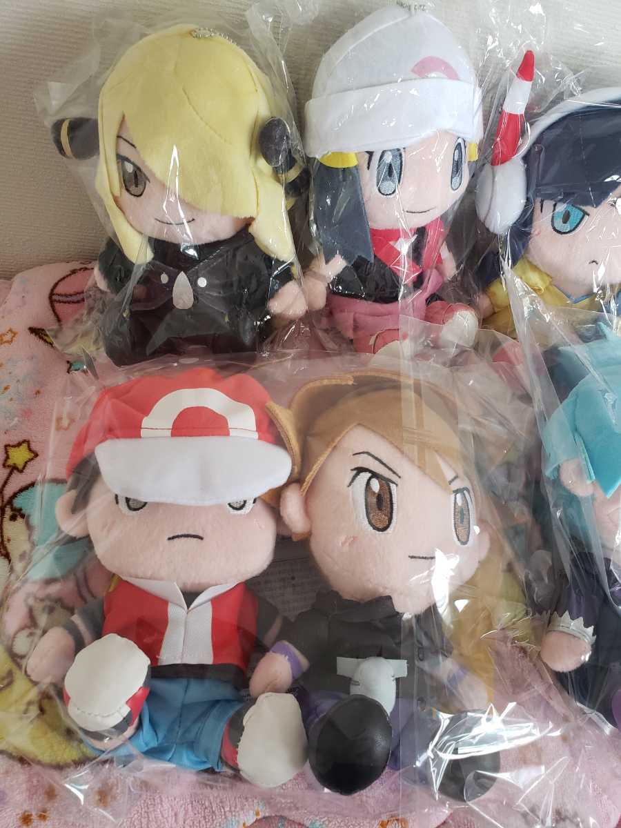 最高 ポケモントレーナーズ レッド グリーン ぬいぐるみセット