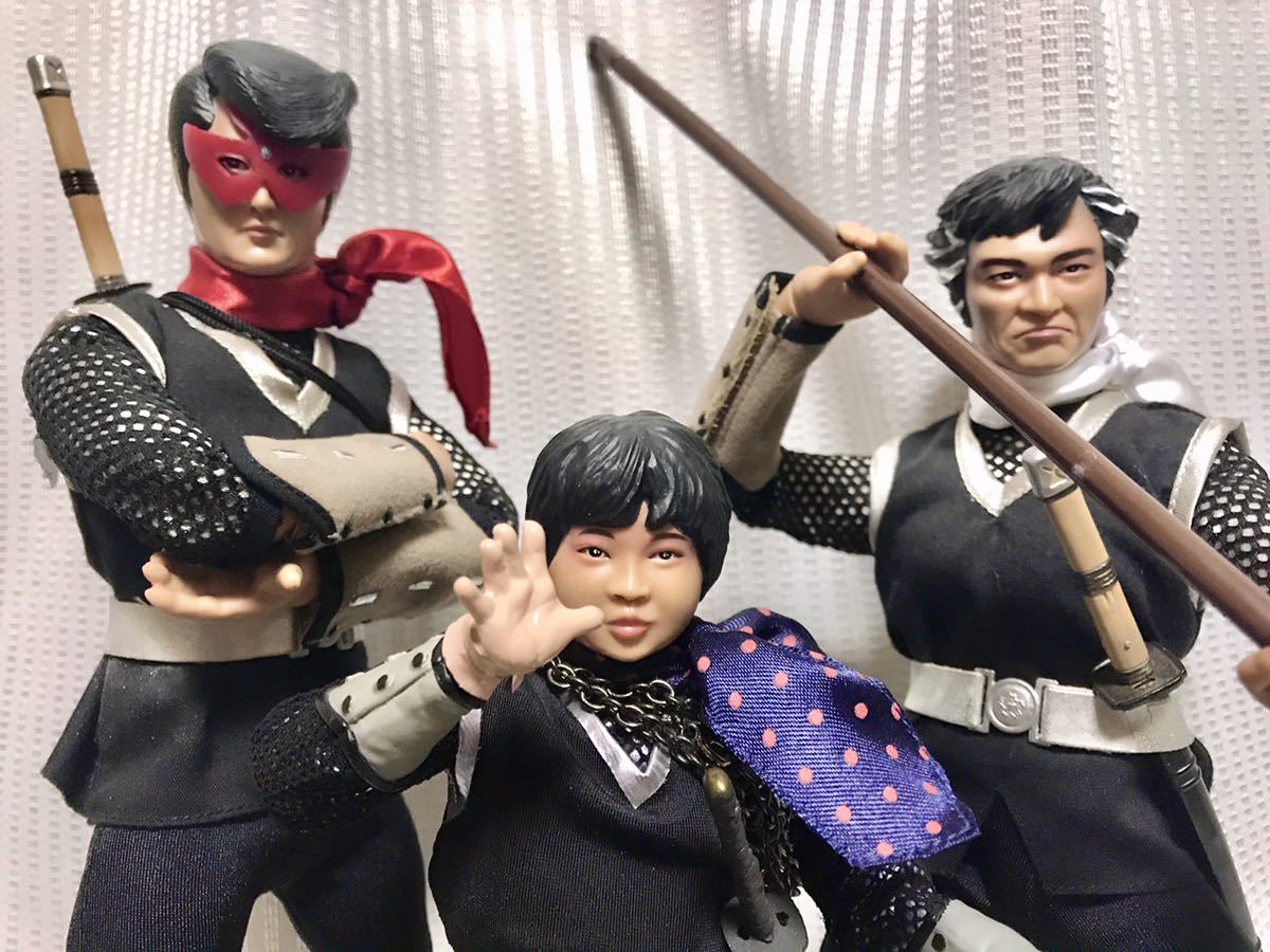 仮面の忍者赤影】フィギュア 赤影 坂口祐三郎 青影 金子吉延／白影 牧冬吉