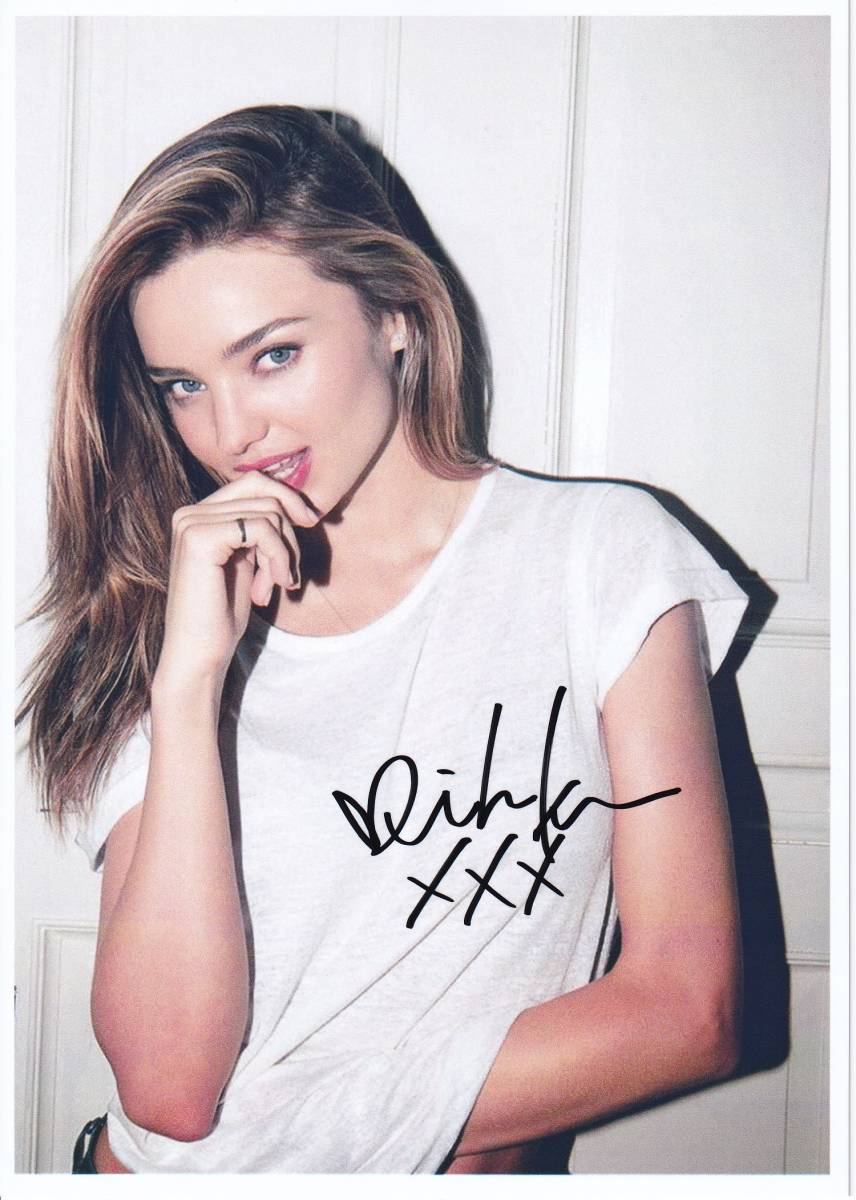 ミランダカー直筆サイン入り2Lサイズ写真点 直筆サイン入り写真