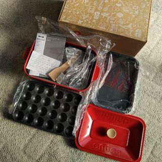 新品オマケ付き ペスカトーレ柄 ブルーノ コンパクト ホットプレート