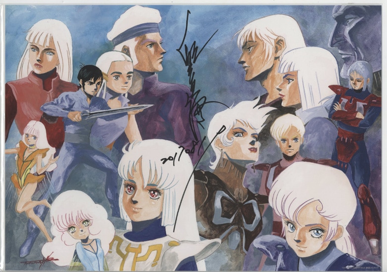 湖川友謙先生 直筆カラーイラスト 直筆サイン 戦闘メカザブングル