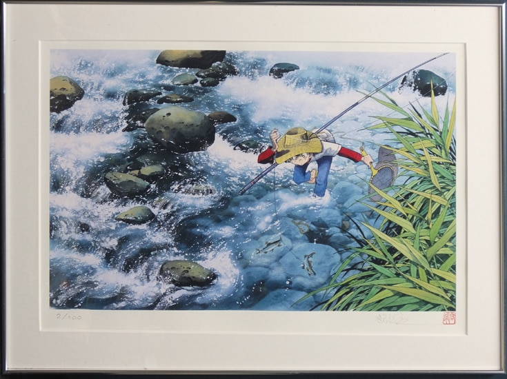 釣りキチ三平の作者、矢口高雄先生の直筆サイン オンライン 釣りキチ