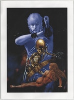 5122] 佐原健二/西條康彦/桜井浩子 直筆 サイン入りポスター「ウルトラQ」