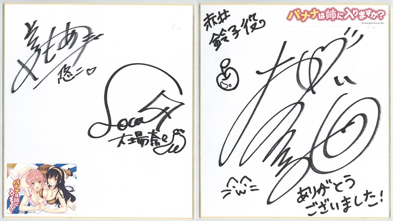 コハク・ハーツ 井上麻里奈 直筆サイン入りイラスト 当選通知書付き