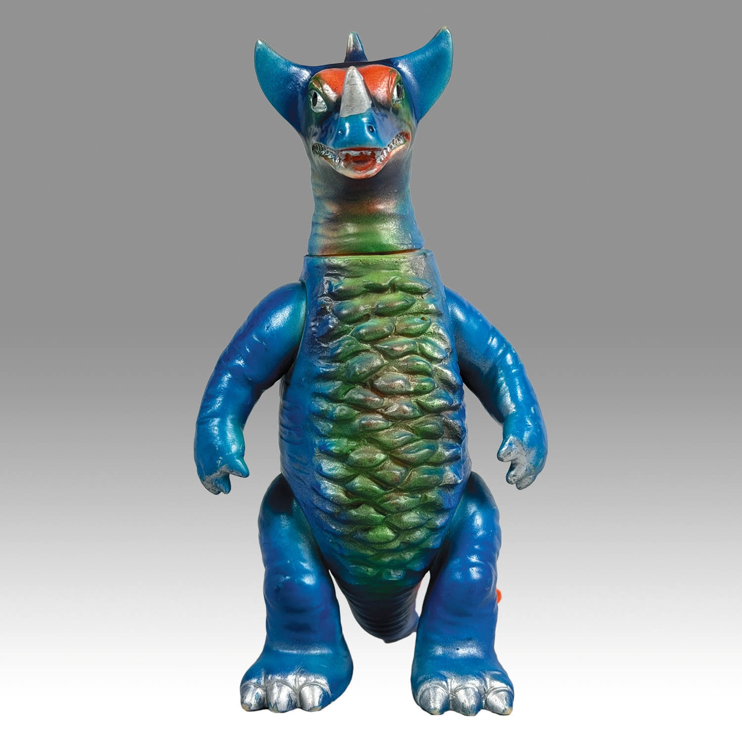 ベアモデル オール怪獣コレクション 初代ゴジラ 緑成型/青銀塗装 電車