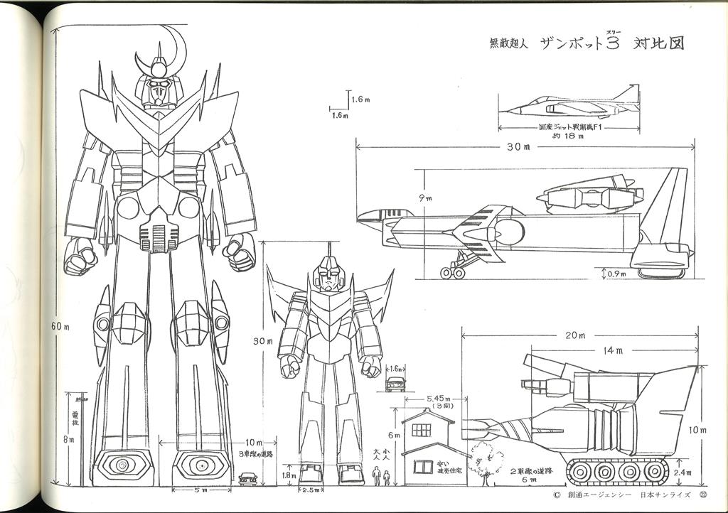 激レア】無敵超人ザンボット3 キャラクター設定集 アニメック B4 40枚