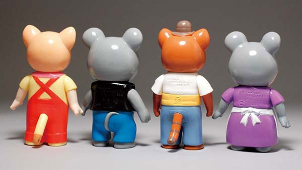 ポピー/日本 フーセンのドラ太郎 ソフビ人形4体セット 箱付