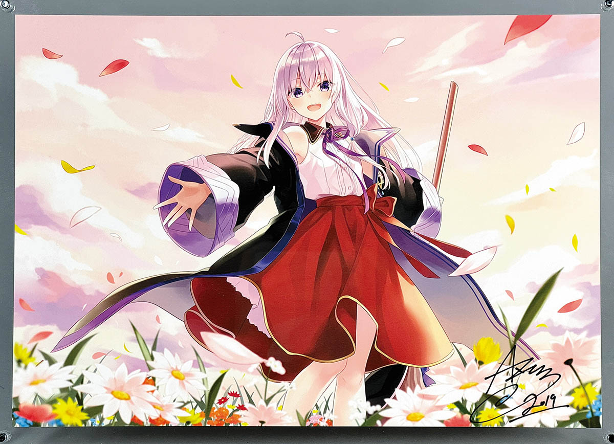 魔女の旅々 等身大ポスター 直筆サイン入り 白石定規 抽選 魔女の旅