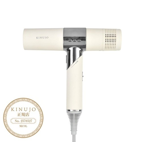 spin&curl SILK PLATE自動巻きカールアイロンホワイト KINUJOの通販