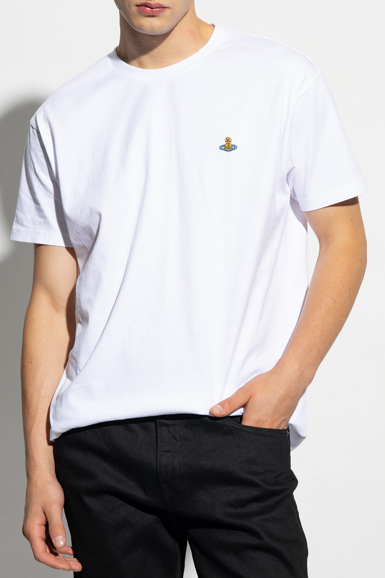 White T-shirt with logo Vivienne Westwood - Vitkac Italy