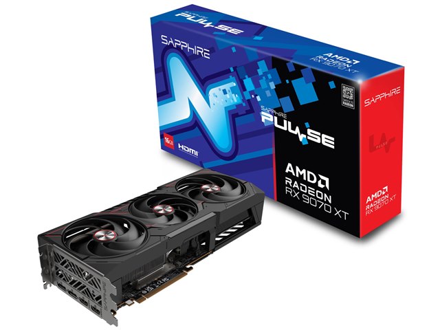 SAPPHIRE PULSE Radeon RX 9070 XT GAMING 16GB GDDR6 [PCIExp 16GB]の