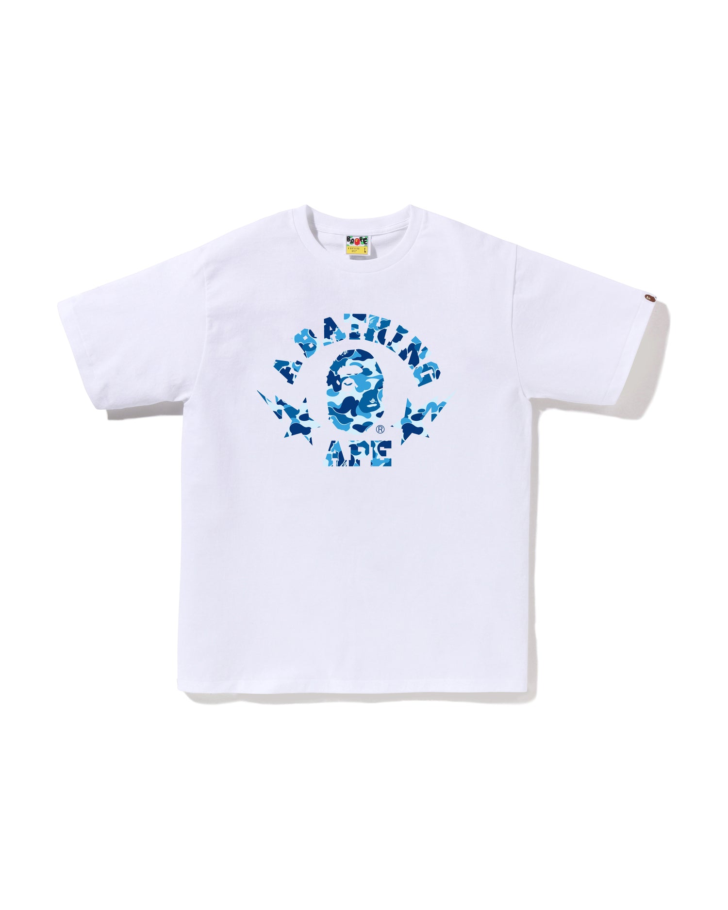 A BATHING APE® Abc Camo STA College Tee | Bape official website