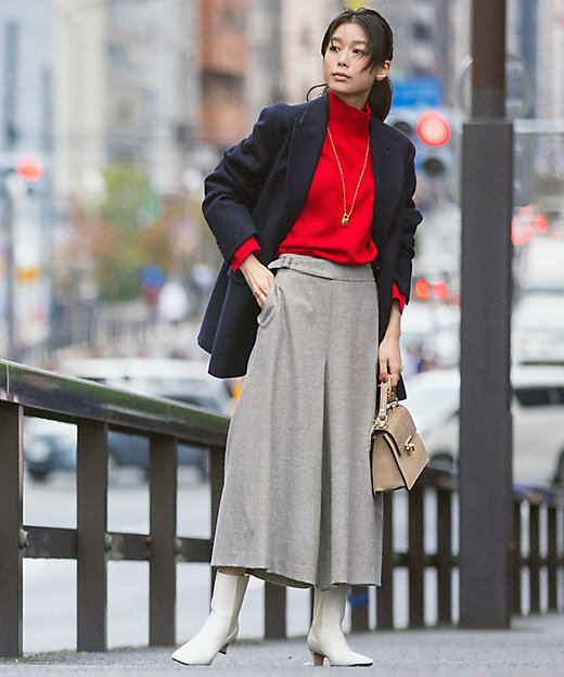 シルクネップツイード ガウチョパンツ（PRWOSW0510） | 23区