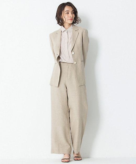 中村アンさん着用】LIBECO ラフリーリネンワイドパンツ（検索