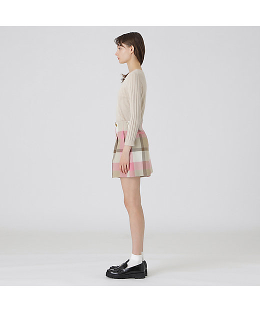 ブルーレーベルクレストブリッジ✨ソフトチュールパンツ チェック