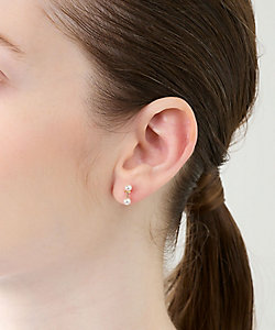 GOSSAMER ステープル ダイヤモンド ピアス ※シングル